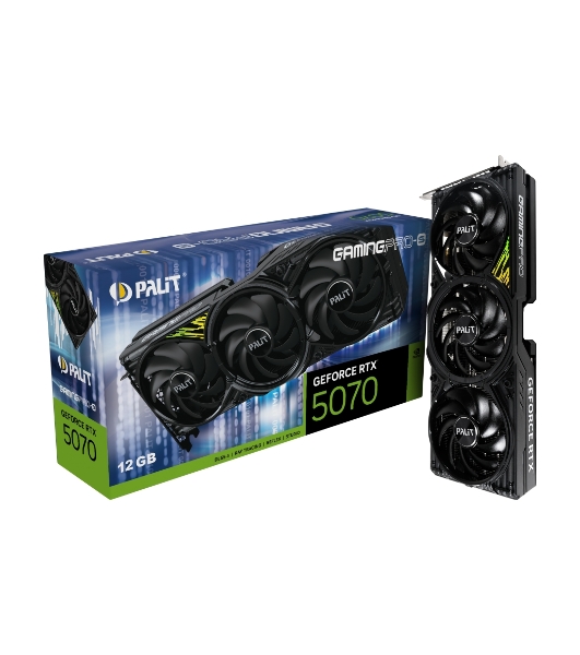 Видеокарта Palit PA-RTX 5070 GAMINGPRO-S 12Gb RTX 5070 12Gb 192bit GDDR7 2325/28000 HDMIx1 DPx3 HDCP Ret
