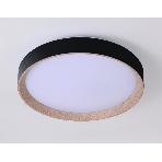 Потолочный светодиодный светильник Ambrella light FZ1324 BK/LWD черный/светлое дерево IP20 41W 3000-6400K D390*70 (ПДУ ИК), фото3
