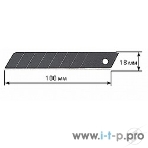 Лезвие Olfa (OL-LBB-50B) BLACK MAX сегментированное, 8 сегментов, 18х100х0,5 мм, 50 шт, фото2