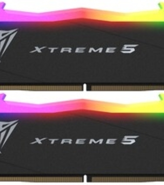 Оперативная память Patriot Viper Xtreme 5, DDR5, 32GB (2x16GB), 7600MHz, CL36, DIMM, с радиаторами, черный