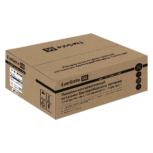 Источник бесперебойного питания ExeGate ServerRM UNL-2000.LCD.AVR.2SH.3C13.USB.2U 2000VA/1200W, Color LCD, AVR, 2*Schuko+3*C13, USB, 2U, установка в стойку, черный