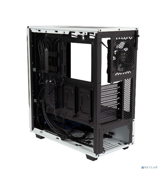 Компьютерный корпус Hiper PW81 белый без БП ATX 3x120мм 2xUSB2.0 2xUSB3.0 audio bott PSU