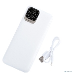 Портативный аккумулятор Perfeo Powerbank Atomic Age 20000 mAh/LED дисплей/PD + QC 3.0/Type-C/2 USB/Выход: 5A, max 22.5W белый (PF_E1475), фото4