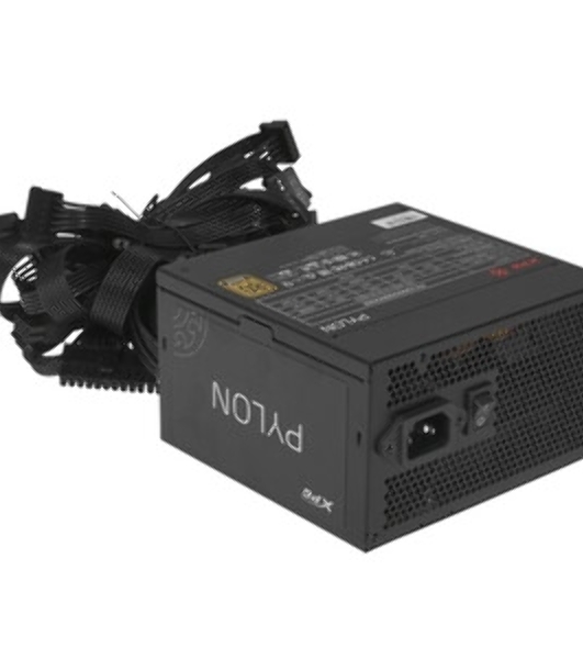 Блок питания XPG PYLON650B-BLACKCOLOR, 650 Вт, 80 PLUS Bronze, 120мм, черный