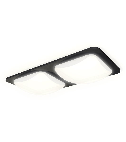Комплект встраиваемого светильника Ambrella light XC7906014 SBK/FR черный песок/белый матовый MR16 GU5.3 (C7906, N7756)