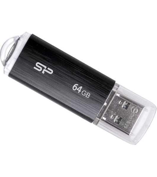 Флешка USB Silicon Power R/W 64Gb Ultima U02 SP064GbUF2U02V1K USB 2.0 черный