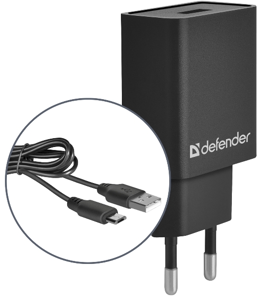 Сетевой адаптер Defender 1xUSB,5V/2.1А, кабель micro-USB (UPC-11)