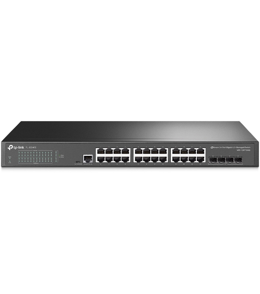 Коммутатор JetStream 24-port Gigabit L2/L2+ Managed Switch with 4 SFP slots, support SDN controller, 1U