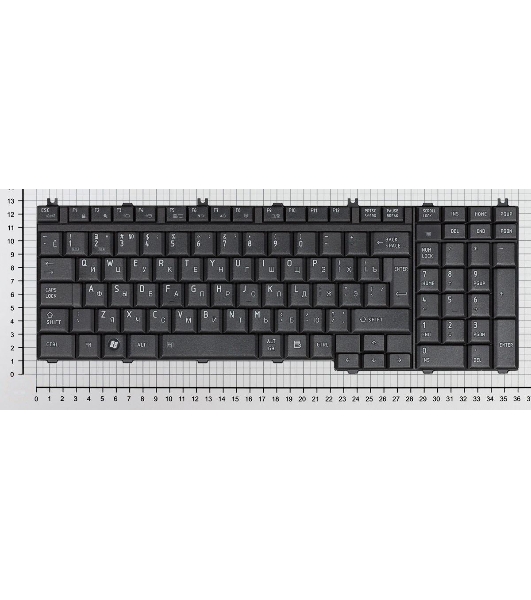Клавиатура для ноутбука Toshiba Satellite A500 A505 L350 L355 L500 L505 L550 P200 черная матовая