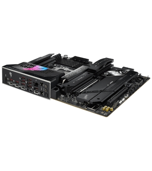 Материнская плата ASUS ROG STRIX X870E-E GAMING WIFI, AM5, AMD X870E, 4xDDR5, 4xSATA, 5xM.2, 1xPCI-E 5.0 x16, 1xPCI-E 4.0 x4, 1xHDMI, 1xUSB-C 3.2 Gen 2, 1xUSB-C 3.2 Gen 2x2, 2xUSB-C 4.0, 1x 5Gb LAN, 9xUSB-A 3.2 Gen 2, 2x3.5 мм, TOSLINK, 1xWi-Fi 7, ATX