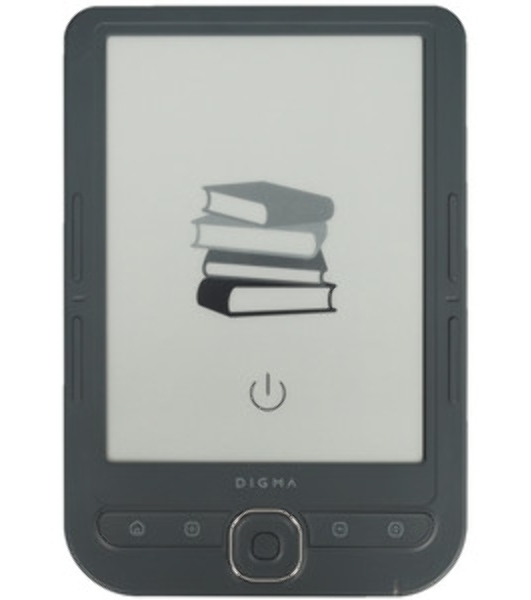 Электронная книга Digma Tome 6' E-ink HD Pearl 758x1024 600MHz 128Mb/4Gb/SD/microSDHC темно-серый