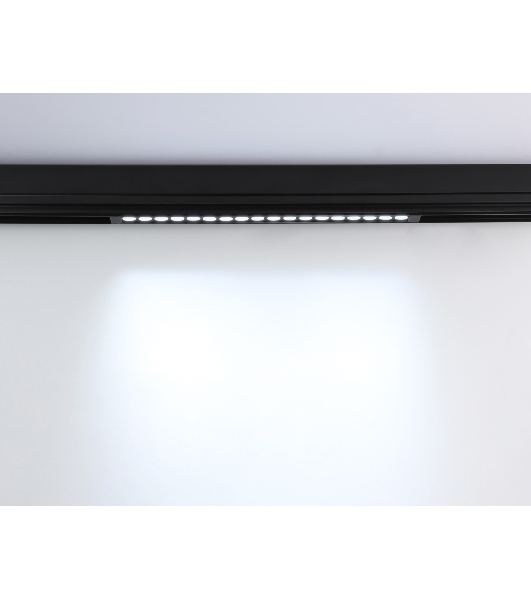 Управляемый светодиодный светильник для шинопровода Magnetic Ambrella light GL1314 BK черный IP20 24W 3000K-6400K 220V 24° 455*25*42 (Без ПДУ)