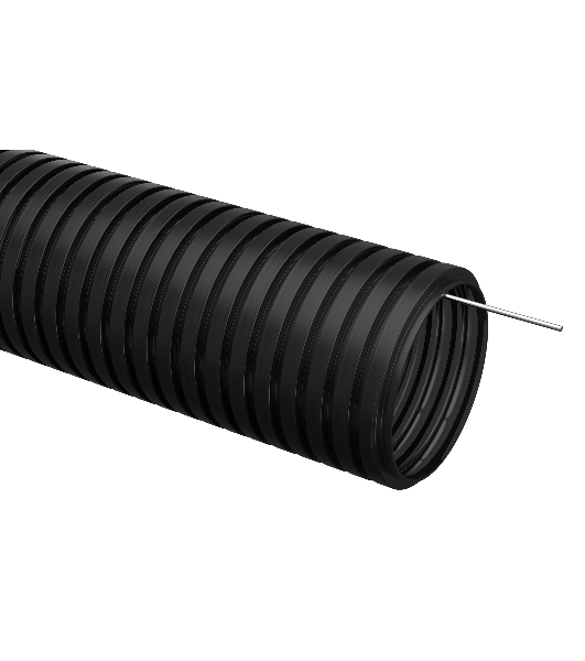 Труба гофрированная IEK (CTG20-20-K02-100-1) ПНД d 20 с зондом (100 м) IEK черный 403085