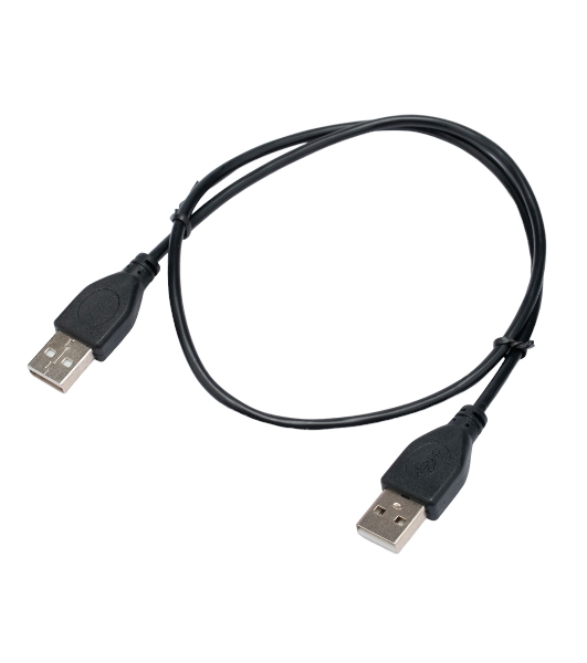 Кабель USB2.0 Cablexpert CC-USB2-AMAM-0.6M, AM/AM, экран, 28/26AWG, медь, Pro, 0.6м, черный, пакет