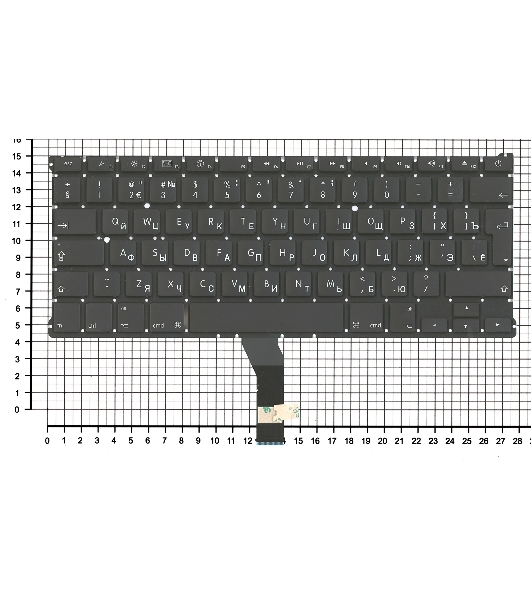 Клавиатура для ноутбука MacBook A1369 большой ENTER без подсветки 2010+