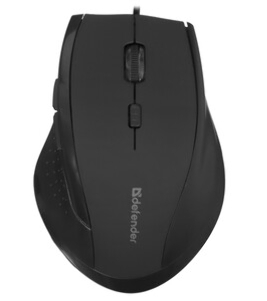 Мышь проводная Defender Accura MM-362 черный, 1600 dpi, USB, кнопки - 6
