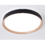 Потолочный светодиодный светильник Ambrella light FZ1326 BK/LWD черный/светлое дерево IP20 60W 3000-6400K D490*80 (ПДУ ИК), фото6