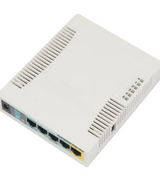 Роутер беспроводной MikroTik RB951UI-2HND N300 10/100BASE-TX белый