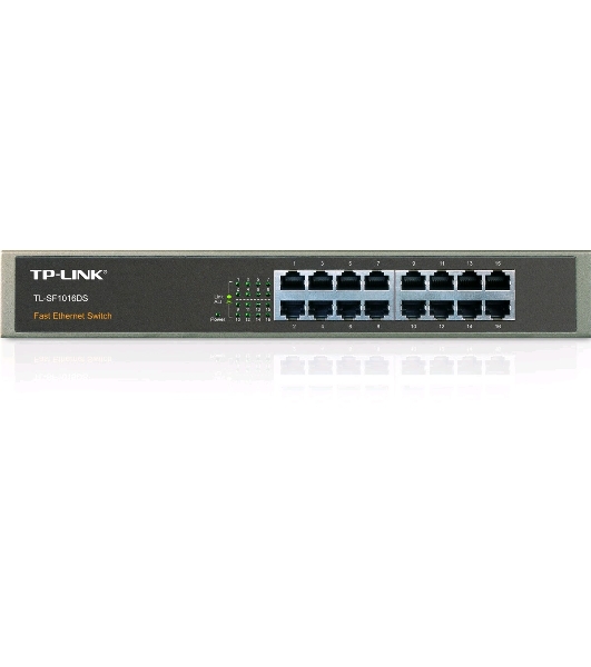 Коммутатор сетевой неуправляемый TP-Link SMB TL-SF1016DS 16 ports 10/100 Мбит/с