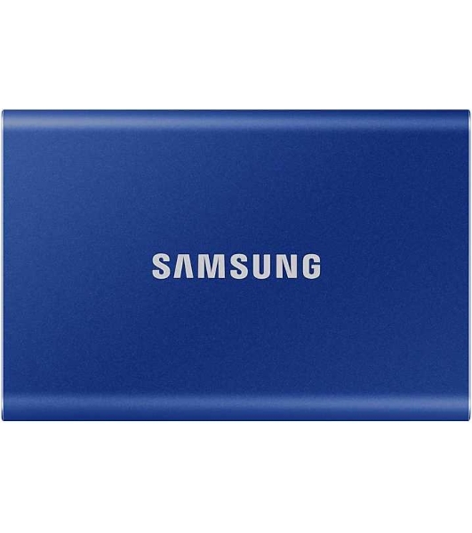 Внешний SSD Samsung T7, 1TB, USB 3.2 Gen 2 Type-C, R/W 1050/1000, синий