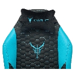 Кресло Knight Neon черный/голубой, экокожа, 120 кг, механизм качания, фото20