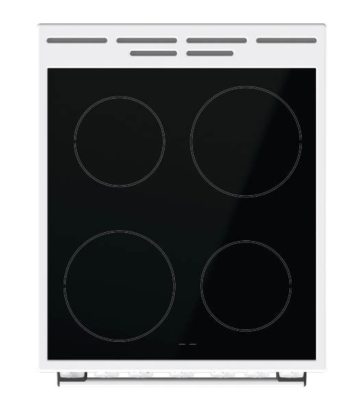 Плита электрическая Gorenje GEC5B41WG белый, конфорок 4 электрических, духовка 62 л, 50 см x 85 см x 59.4 см