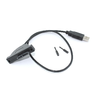 Переходник miniSATA на USB 2.0 на шнурке 50 см с индикаторами питания и чтения HDD