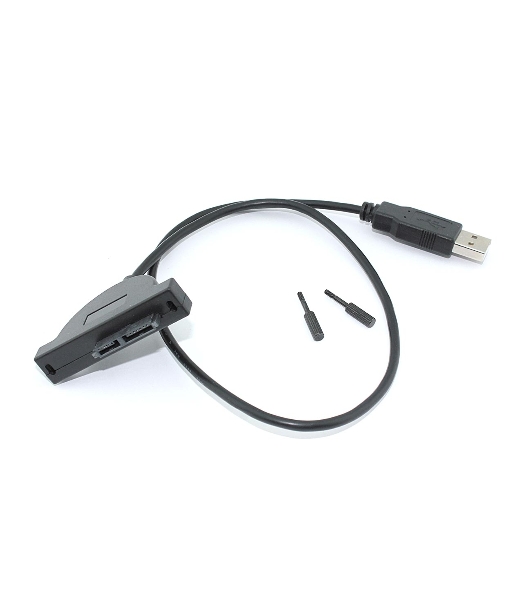 Переходник miniSATA на USB 2.0 на шнурке 50 см с индикаторами питания и чтения HDD