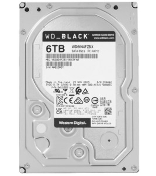 Жесткий диск WD SATA-III 6TB WD6004FZBX Desktop Black (7200rpm) 256Mb 3.5'
