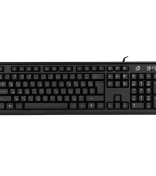 Комплект клавиатура+мышь Oklick S605 проводной, USB, 2400 DPI, чёрный