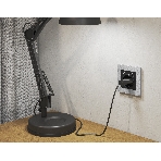 Комплект механизма электрической розетки ALFA Черный матовый 2USB A+A 18W (быстрая зарядка) с/з QUANT (AP8090, VM155) MA809010, фото5