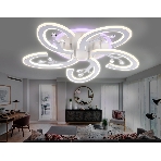 Потолочный светодиодный светильник FA512/5 WH белый 120W 610*580*80 (ПДУ РАДИО 2.4G), фото4