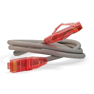 Патч-корд Hyperline UTP, Cat.5e, LSZH, 1.5 м, серый