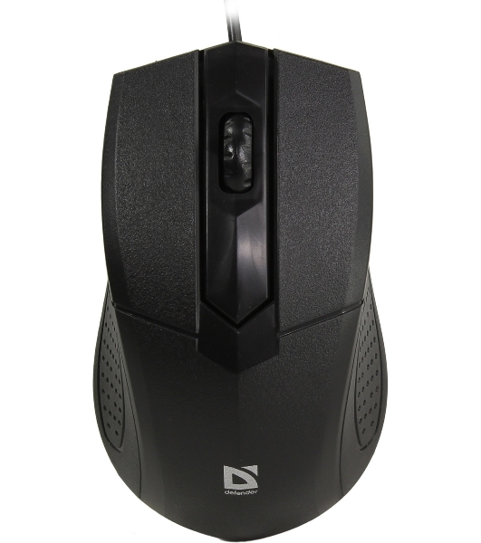 Мышь проводная Defender Optimum MB-270 черный, 1000 dpi, USB, кнопки - 3