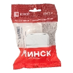 Выключатель 2-клавишный ОП 10А белый Минск EKF Basic, фото5