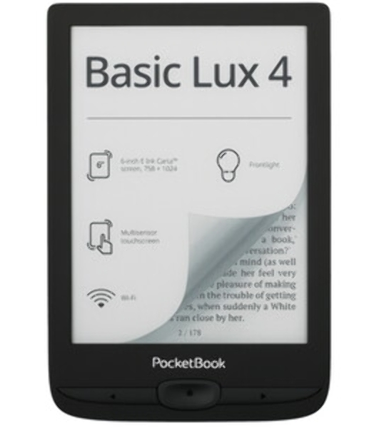 Электронная книга PocketBook 618 Basic Lux Ink черный (PB618-P-WW)