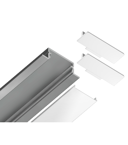 Алюминиевый профиль Ambrella light GP1200AL серебро 2000*28.6*10