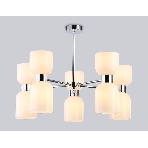 Люстра Ambrella light LH56083/10 СH/FR хром/белый матовый E14*10 max 40W D700*510, фото8