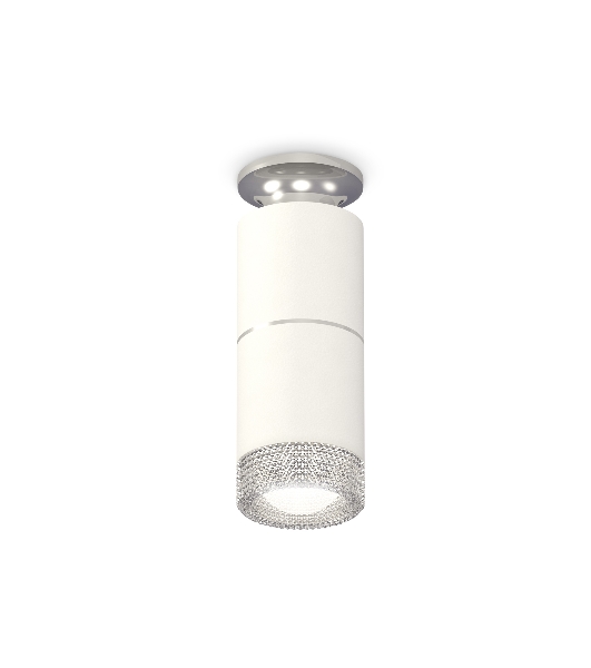 Светильник Ambrella Light XS6301242 SWH/PSL/CL белый песок/серебро полированное/прозрачный MR16 GU5.3