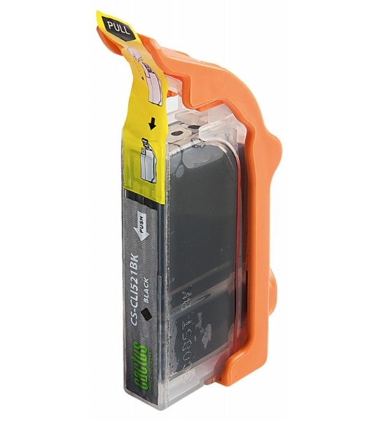 Картридж струйный Cactus CS-CLI521BK черный (8.4 мл) для Canon Pixma MP540/MP550/MP620/MP630/MP640/MP660/MP980/MP990/iP3600/iP4600/iP4700/MX860