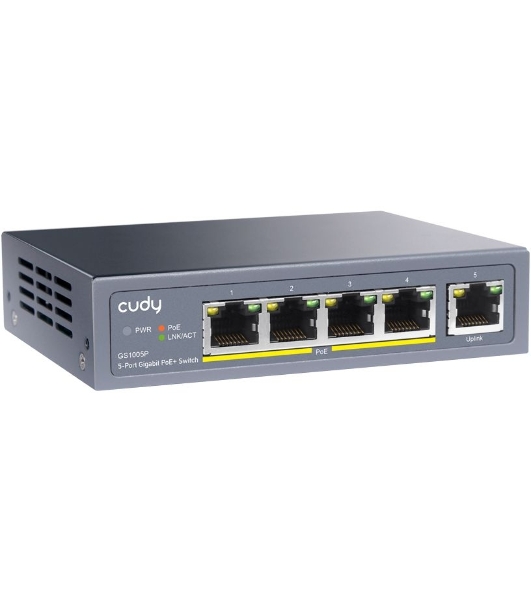 Коммутатор Cudy GS1005P, 5×1 Гбит/с