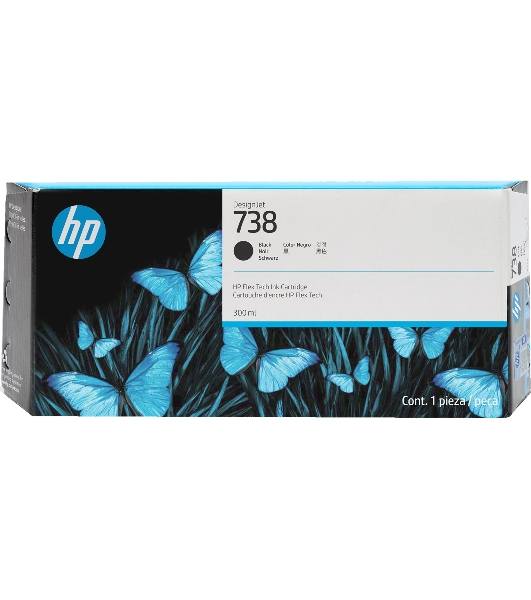 Картридж струйный HP 738 300-ml черный DesignJet Ink Cartridge