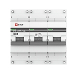 Выключатель автоматический модульный 3п D 63А 10кА ВА 47-100 PROxima EKF mcb47100-3-63D-pro, фото 1