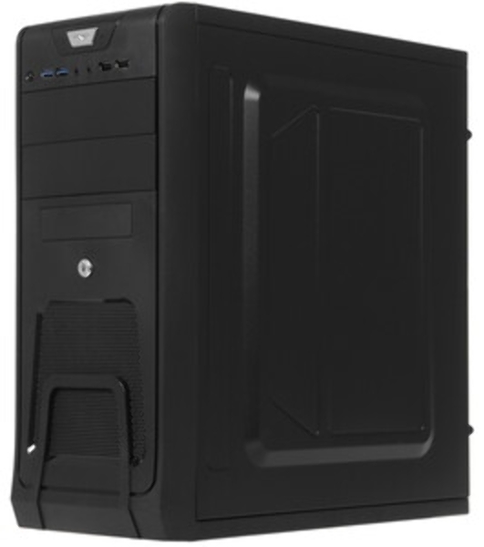 Компьютерный корпус Miditower ExeGate EX283215RUS CP-603UB Black, ATX, (CP350W, 80мм), 2*USB+2*USB 3.0, Audio, замок блокировки кнопки питания