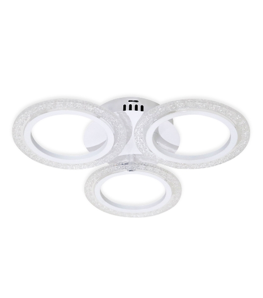 Потолочный светодиодный светильник FA4050/3 WH белый 4200K/3000/6400K 30W D490*65 (ПДУ ИК)