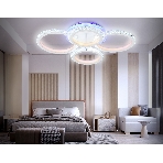 Потолочный светодиодный светильник FA9524/2+2 WH белый 92W 6400K/3000K+RGB 560*370*110 (ПДУ РАДИО 2.4G), фото13