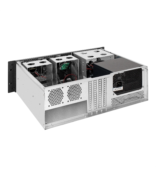 Серверный корпус ExeGate Pro 3U400-07 (RM 19', высота 3U, глубина 400, БП 1200RADS, 2*USB)