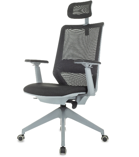 Кресло руководителя Бюрократ MC-G611NL-H черный Elastic-102 с подголов. крестов. 4-луч. пластик пластик серый