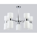 Люстра Ambrella light LH56083/10 СH/FR хром/белый матовый E14*10 max 40W D700*510, фото6