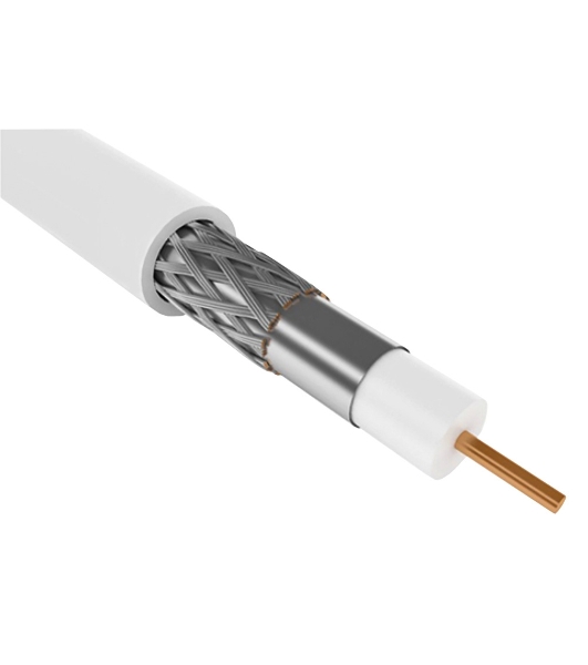 Кабель коаксиальный ITK CC1-R6F1-111-100-G RG-6 F/UTP общий экран 75Om PVC внутренний 100м белый